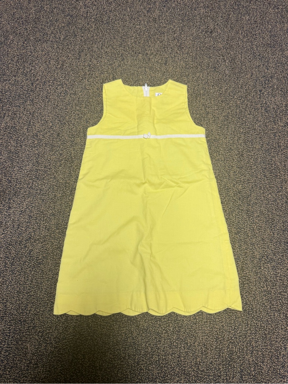 Lilly Pulitzer Girls Yellow Linen Sleeveless Dress - Size 6X